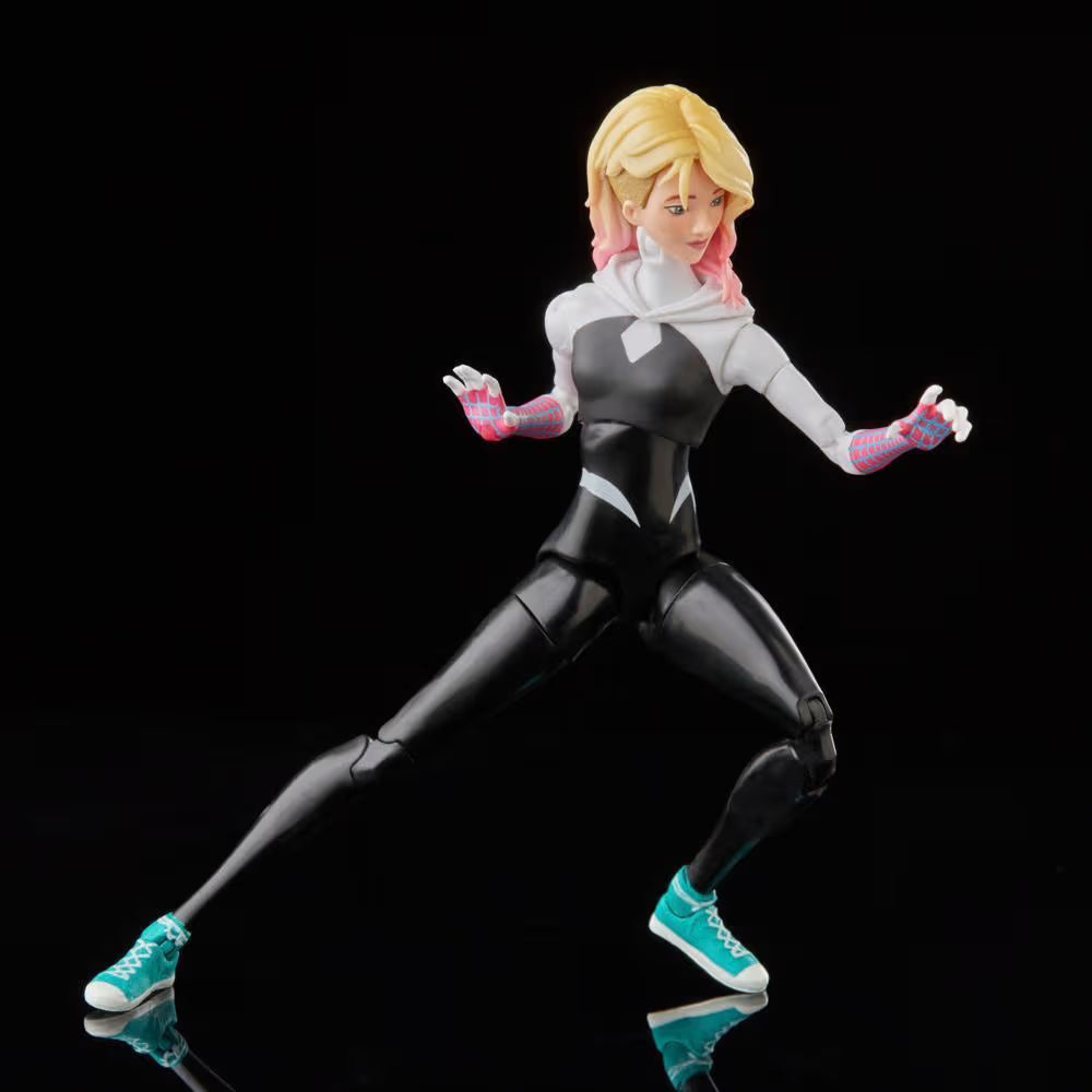 Marvel Legends Series Spider-Man: Across the Spider-Verse (Part One) Spider-Gwen 6-inch Action Figure, 4 Accessories