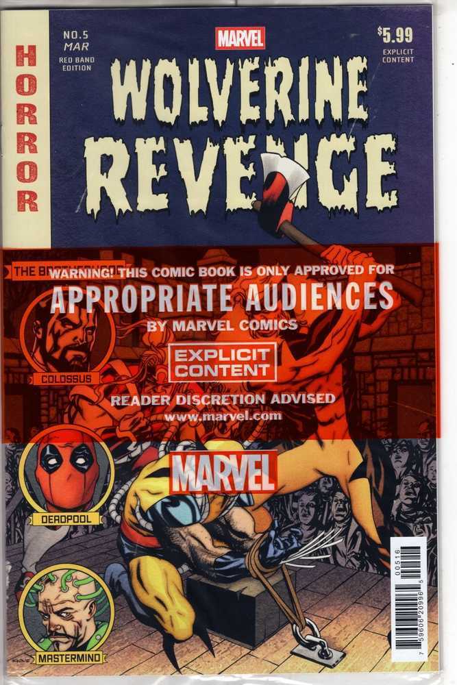 Wolverine Revenge Red Band #5 (Of 5) 1:25 Variant (Polybag)