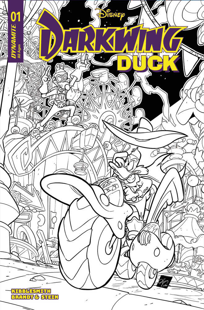 Darkwing Duck #1 Cover M 10 Copy Variant Edition Cangialosi Line Art