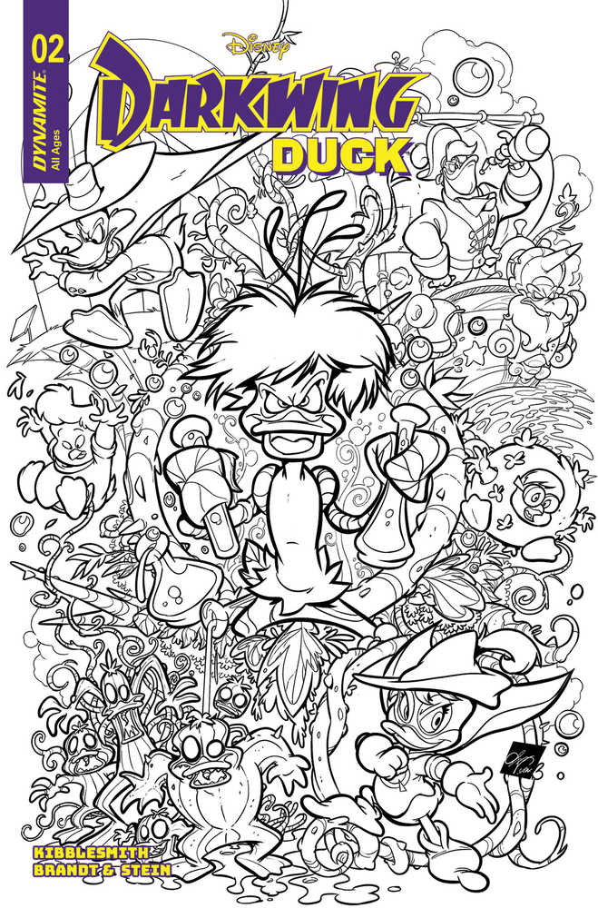 Darkwing Duck #2 Cover H 1:10 Variant Edition Cangialosi Line Art