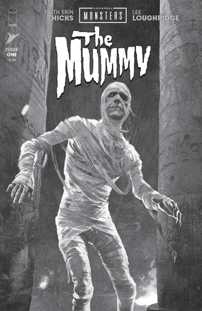 Universal Monsters The Mummy #1 (Of 4) Cover D 1:25 Joshua Middleton Classic Horror Black & White Variant