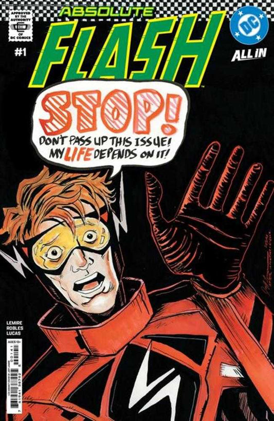 Absolute Flash #1 Cover I 1:25 Jeff Lemire Card Stock Variant