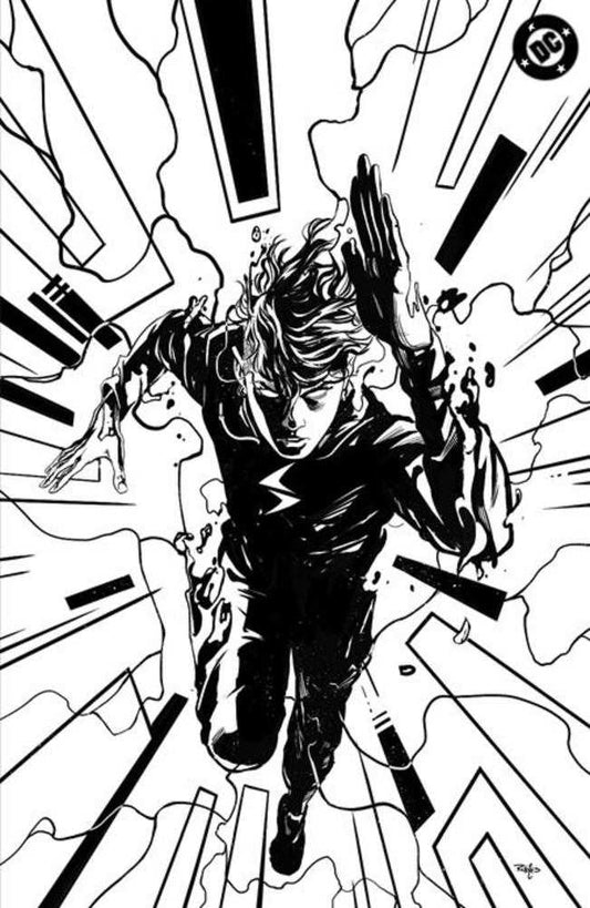 Absolute Flash #1 Cover K 1:100 Nick Robles Black & White Card Stock Variant