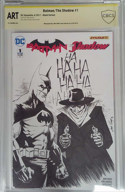 Batman/The Shadow #1 CBCS Yellow Label Art