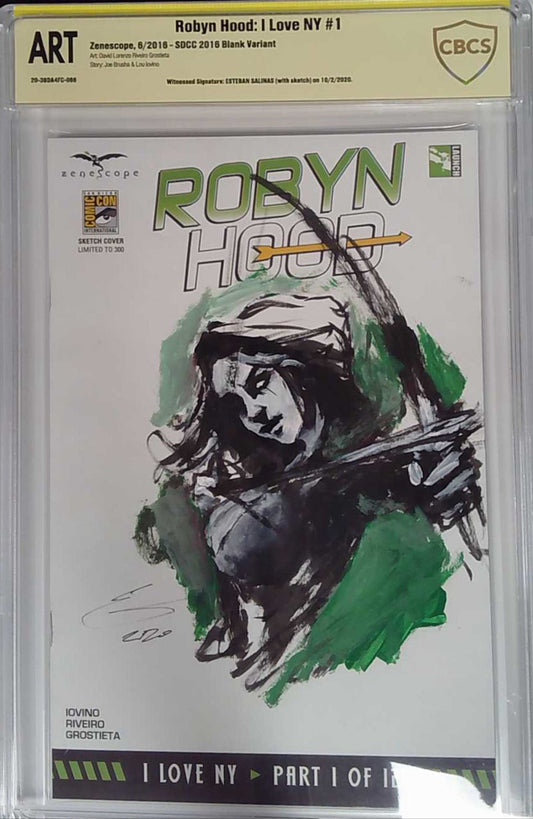 Robyn Hood: I Love NY #1 CBCS Yellow Label Art