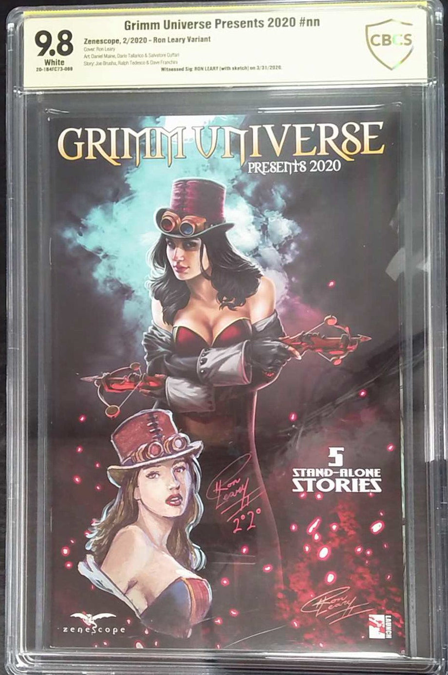 Grimm Universe Presents 2020 #nn CBCS Yellow Label 9.8 Ron Leary Variant
