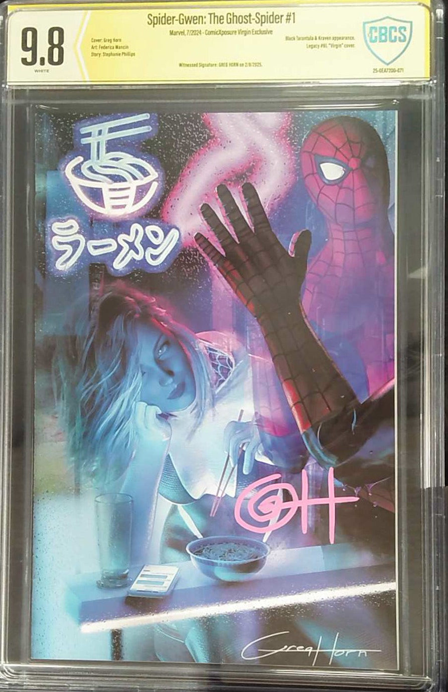 Spider-Gwen: The Ghost-Spider #1 CBCS Yellow Label 9.8 ComicXposure Virgin Exclusive