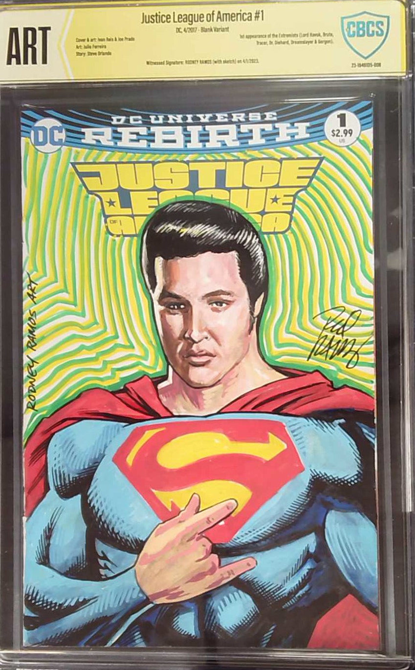 Justice League of America #1 CBCS Yellow Label Art Blank Variant