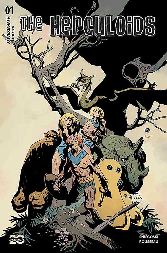Herculoids #1 Cover Zf 10 Copy Foc Variant Edition Mignola Foil