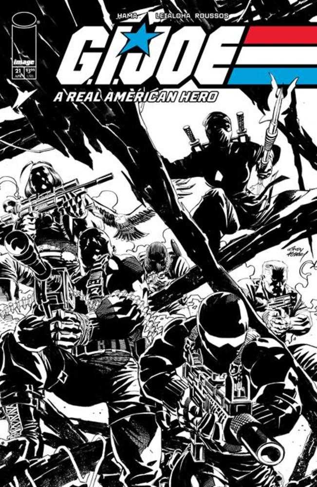G.I. Joe A Real American Hero Silent Missions Edition #21 Cover C 1:10 Andy Kubert Black & White Variant