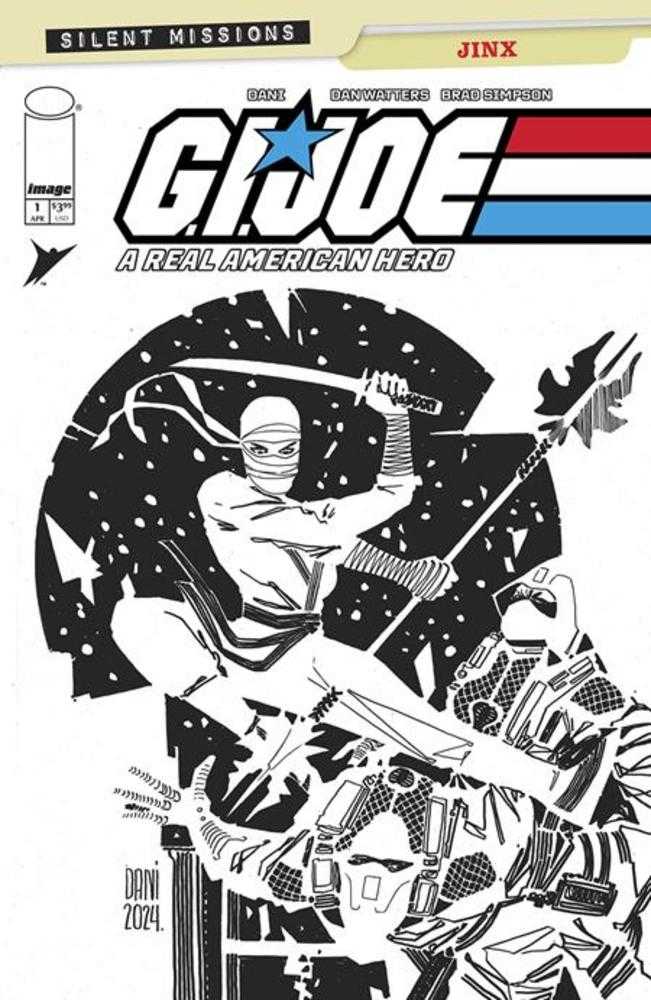 G.I. Joe A Real American Hero Jinx #1 (One Shot) Cover C 1:10 Dani Black & White Variant