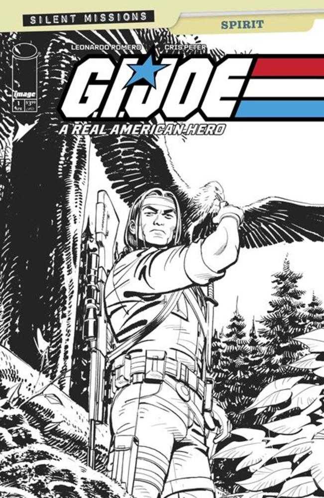 G.I. Joe A Real American Hero Spirit #1 (One Shot) Cover C 1:10 Leonardo Romero Black & White Variant