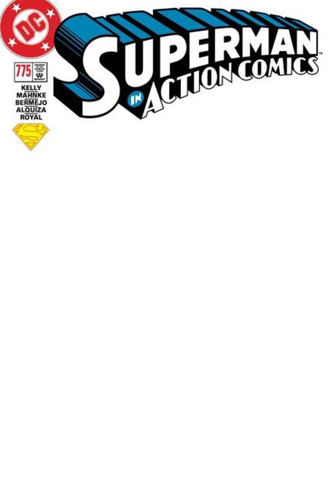 Action Comics #775 Facsimile Edition Cover D Blank Card Stock Variant