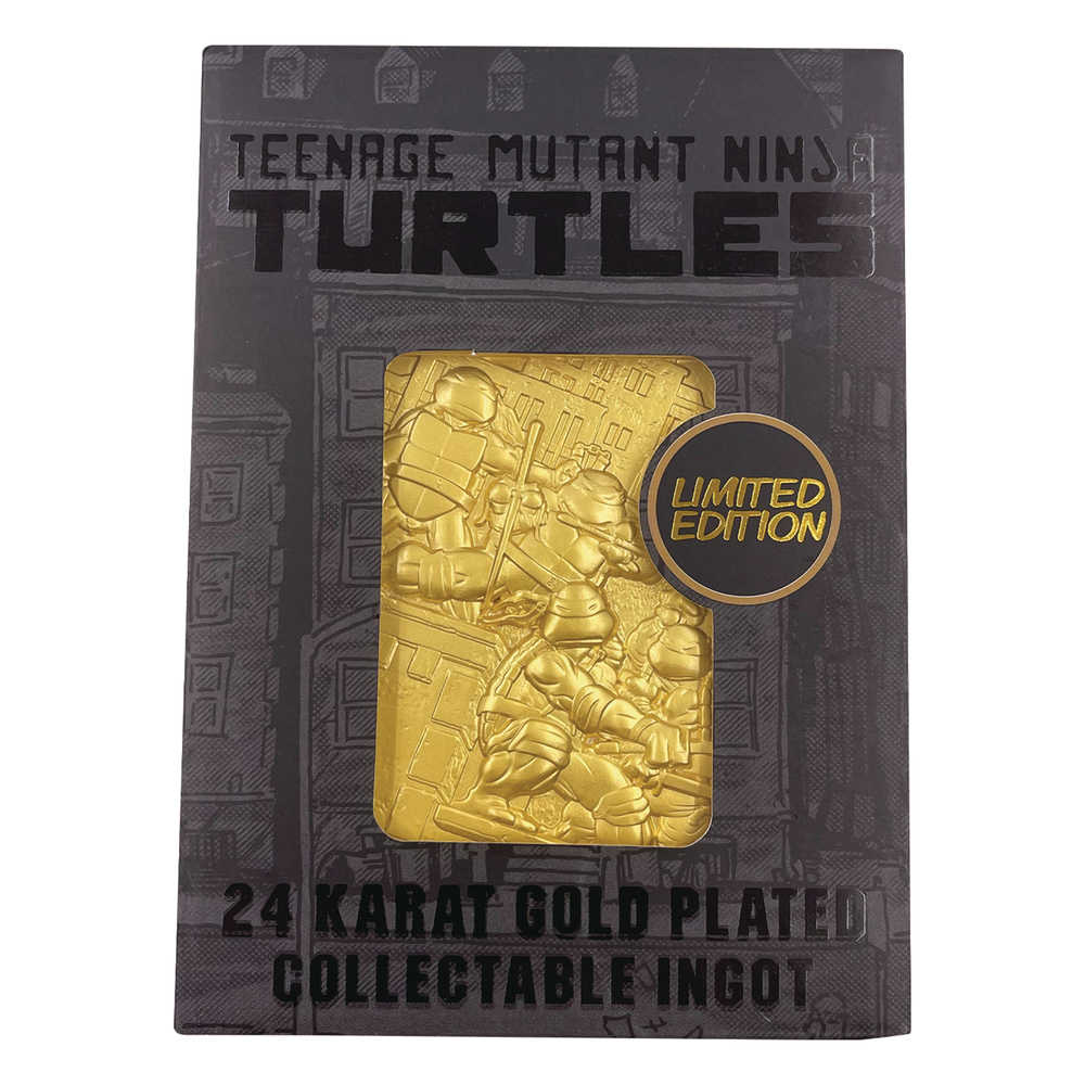 Teenage Mutant Ninja Turtles Limited Edition 24 K Gold Plated Comic Book Cover Ingot