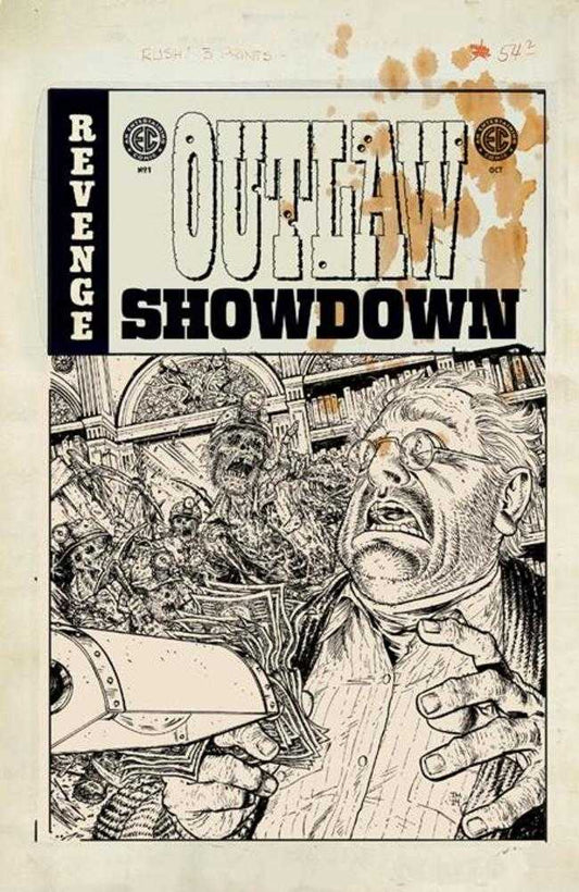 EC Outlaw Showdown #1 Cover E 1:20 Tony Moore Black & White Artist Edition Variant