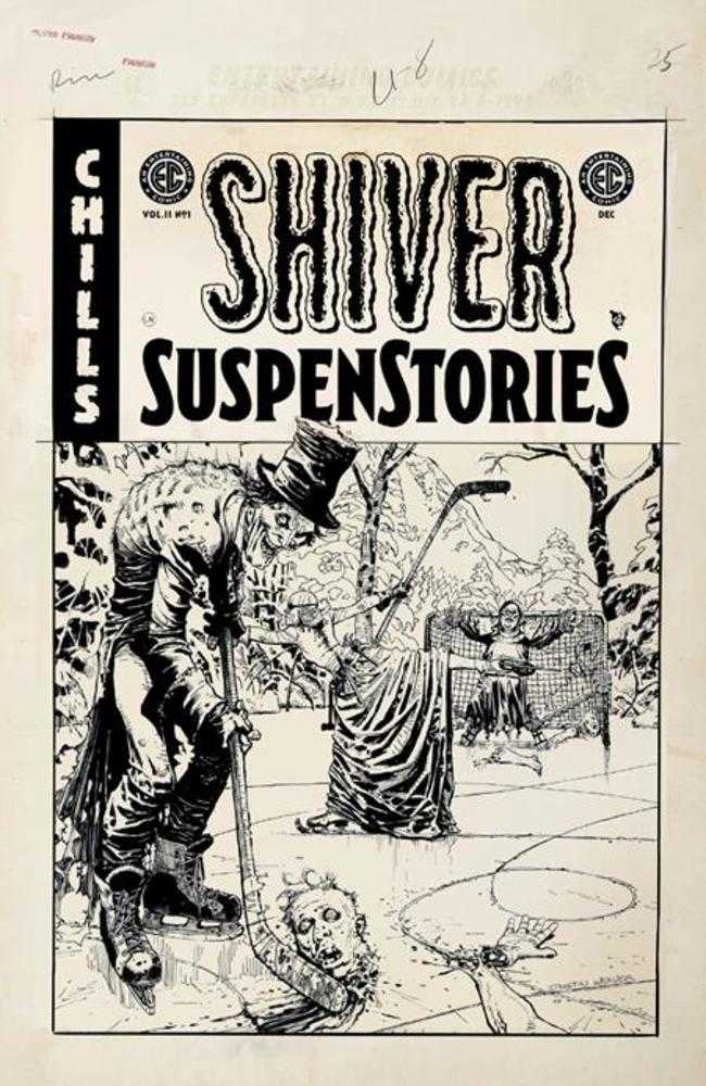 EC Shiver Suspenstories 2 #1 Cover D 1:20 Dustin Weaver Black & White Artist Edition Variant