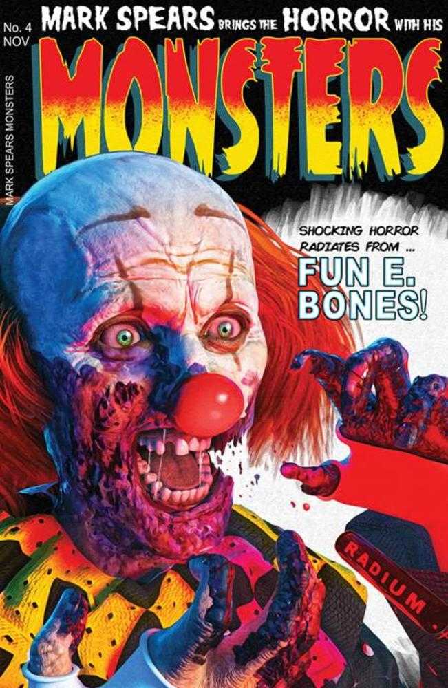 Mark Spears Monsters #4 2nd Print Cover C 1:25 Mark Spears Black Cat #50 Homage Clown Variant