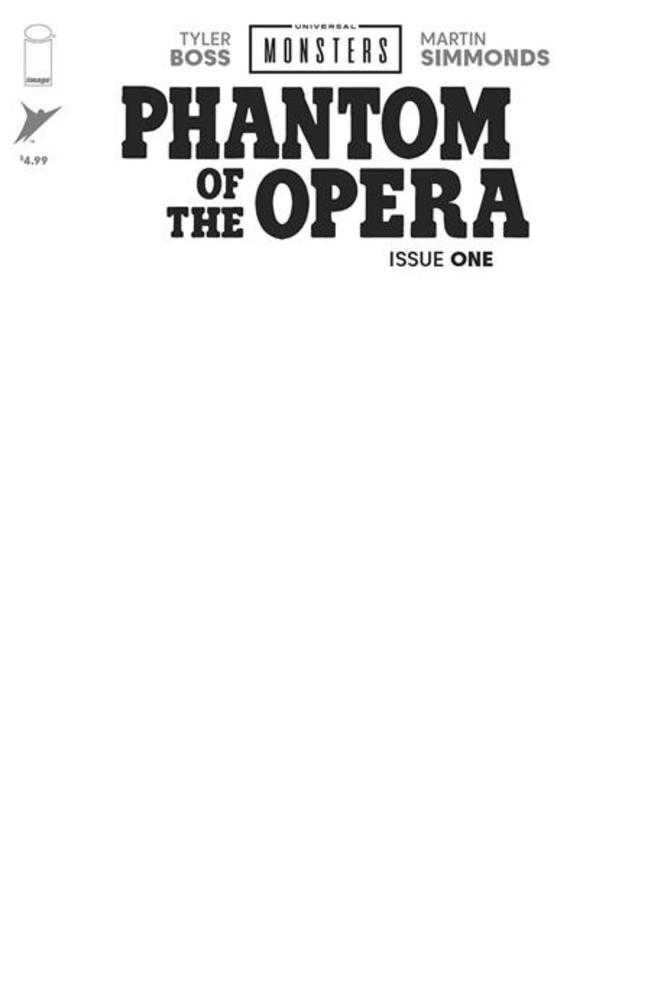 Universal Monsters Phantom Of The Opera #1 (Of 4) Cover H Blank Sketch Variant