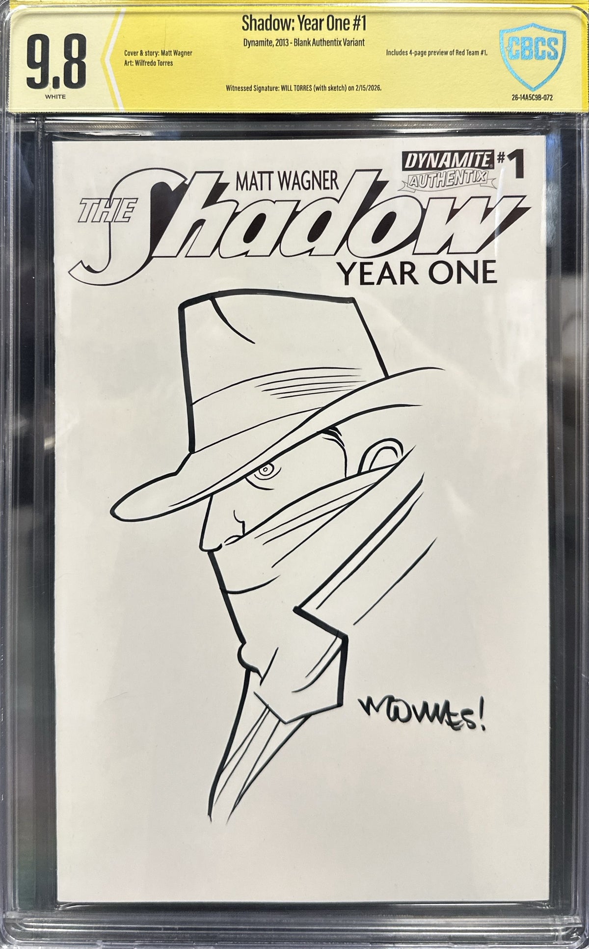 Shadow: Year One #1 CBCS 9.8