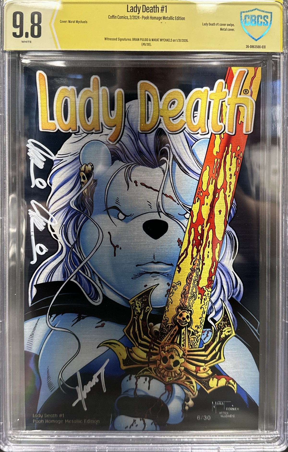 Lady Death #1 - Pooh Homage CBCS 9.8