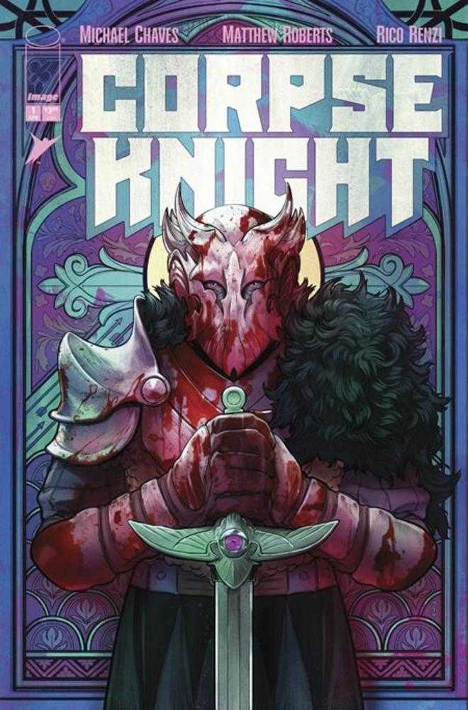 Corpse Knight #1 (Of 6) Cover D 1:25 Nimit Malavia Stained Glass Variant (Mature)