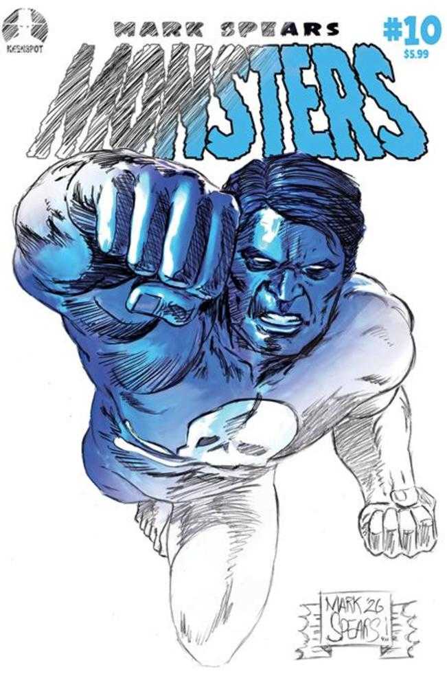 Mark Spears Monsters #10 Cover C Mark Spears Midknight Man Concept Variant