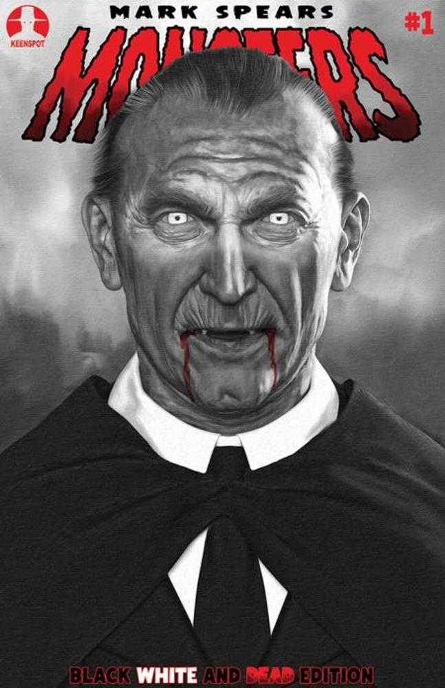 Mark Spears Monsters #1 7th Printing Black White & Dead Edition Cover E 1:25 Mark Spears Hungry For Blood Variant