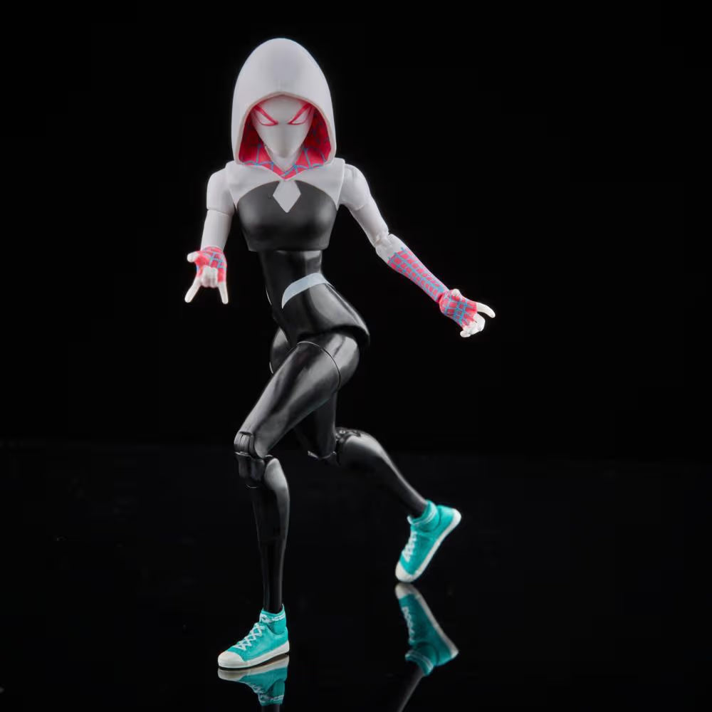 Marvel Legends Series Spider-Man: Across the Spider-Verse (Part One) Spider-Gwen 6-inch Action Figure, 4 Accessories