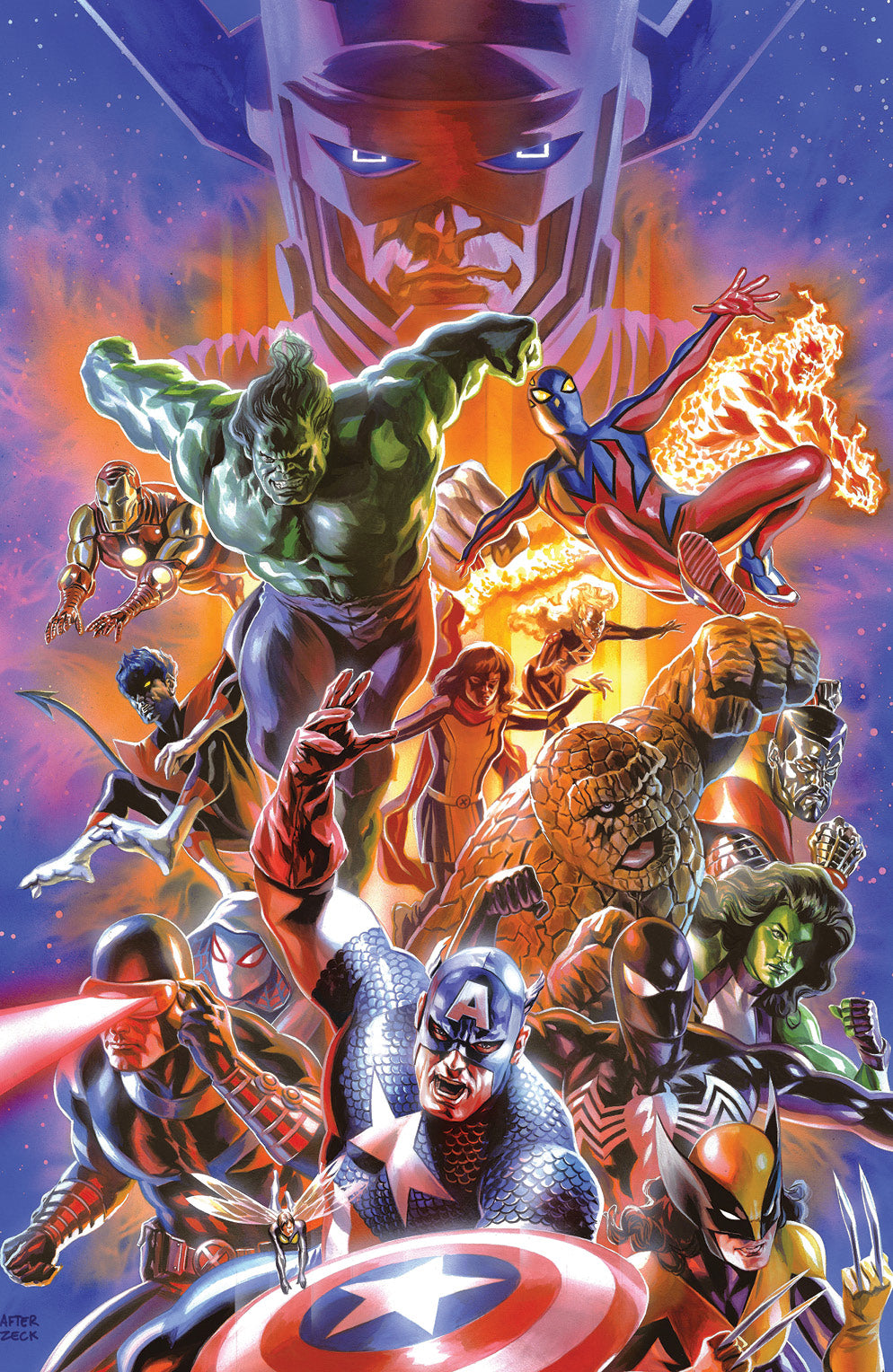 Secret Wars: Battleworld #1 Shared Variant Cover art by Felipe Massaferai