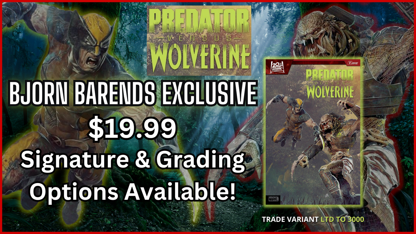 Predator VS. Wolverine #1 Variant Cover by Bjorn Barends!