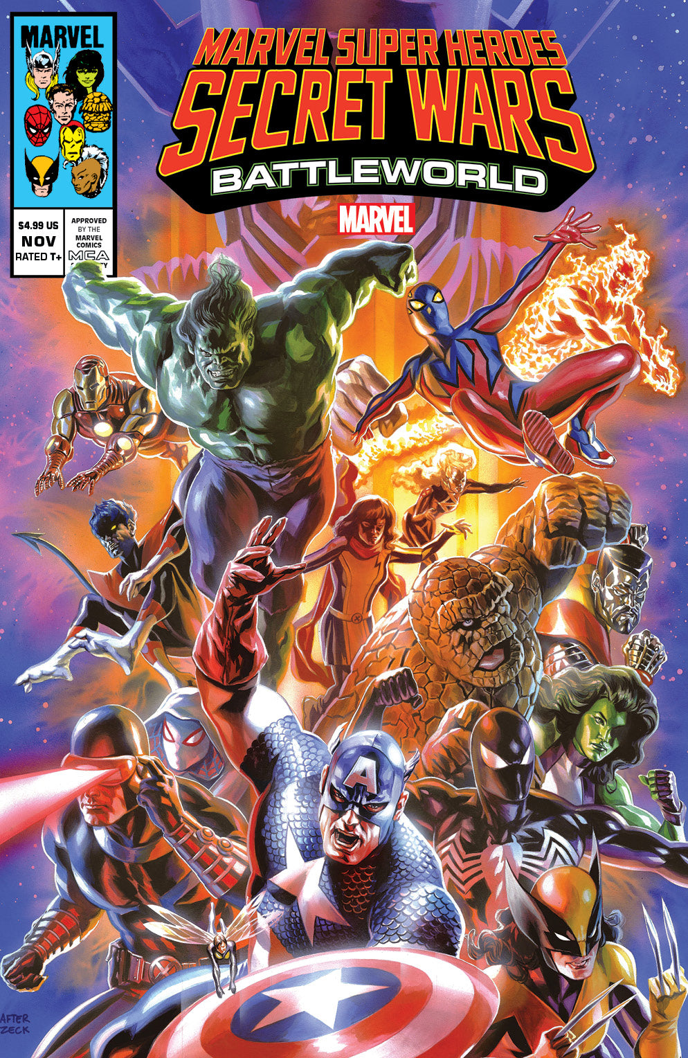 Secret Wars: Battleworld #1 Shared Variant Cover art by Felipe Massaferai