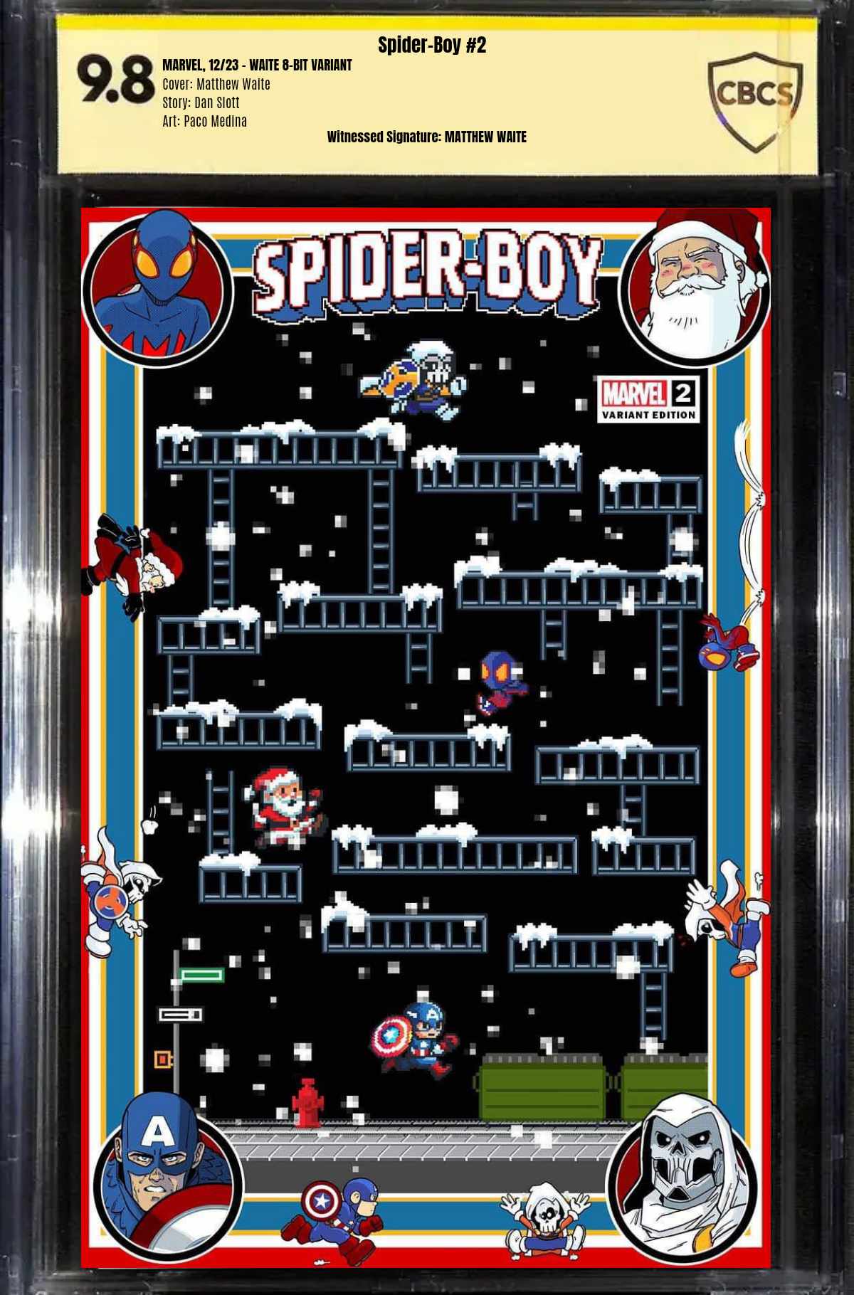 SPIDER-BOY #2 MATTHEW WAITE EXCLUSIVE 8-BIT GAMING EDITION!