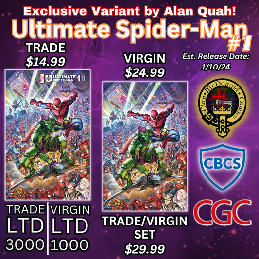 ULTIMATE SPIDER-MAN #1 Alan Quah EXCLUSIVE VARIANT COVER!!!