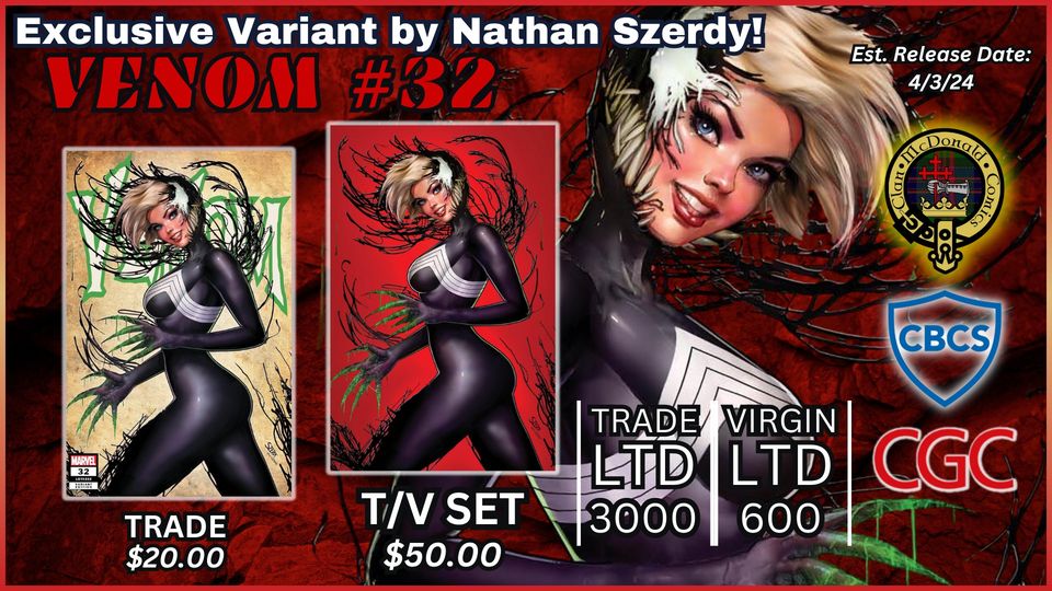 VENOM #32 BY NATHAN SZERDY!!