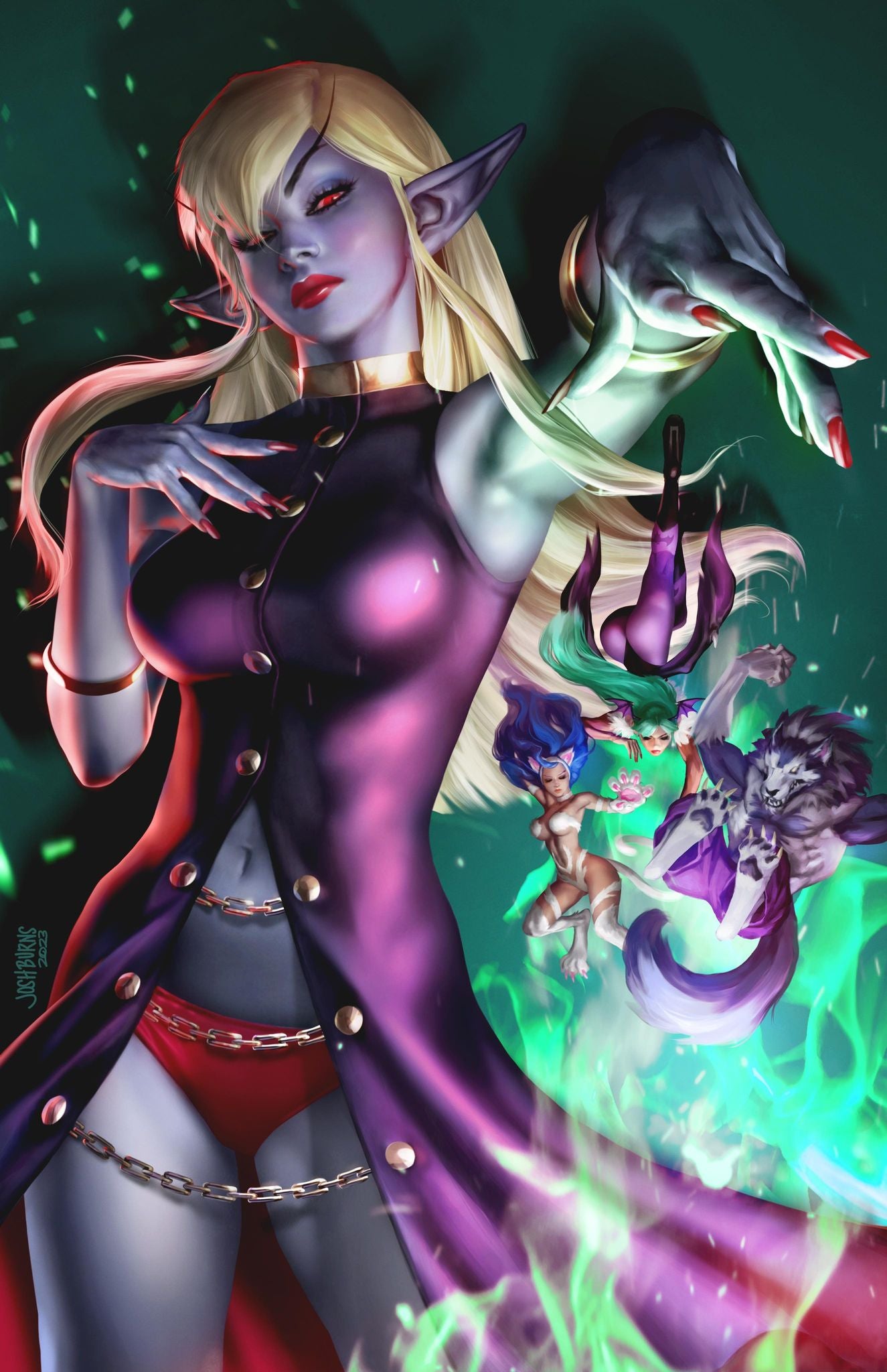 DARKSTALKERS JEDAH #1 WITH COVER ART BY JOSH BURNS