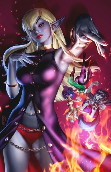 DARKSTALKERS JEDAH #1 WITH COVER ART BY JOSH BURNS