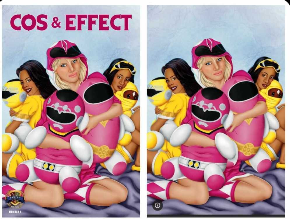 COS & EFFECT #1 - SKETCH ELLIS MMPR SLUMBER PARTY