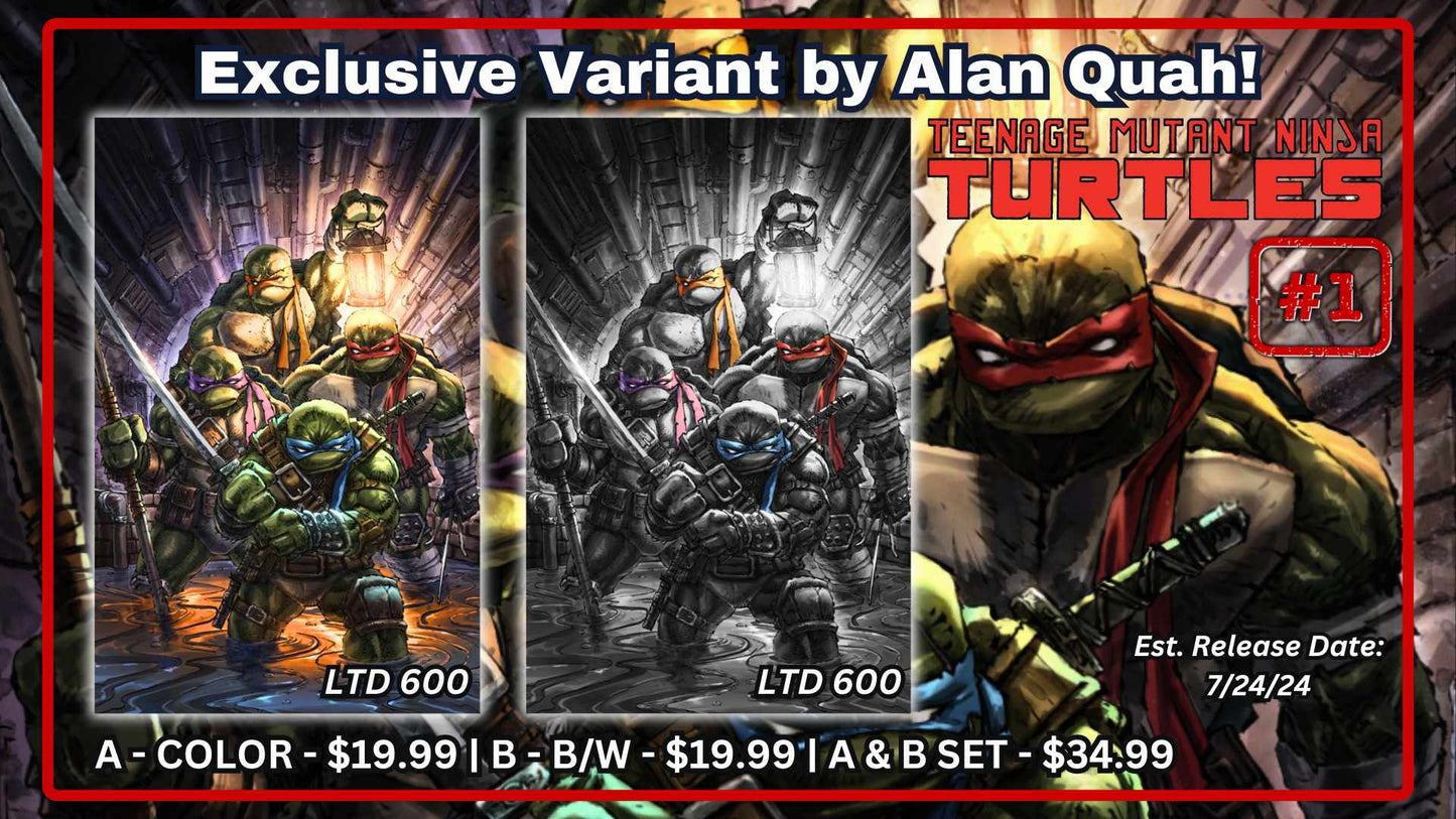 TMNT #1 WITH COVER ART BY Alan Quah!!!