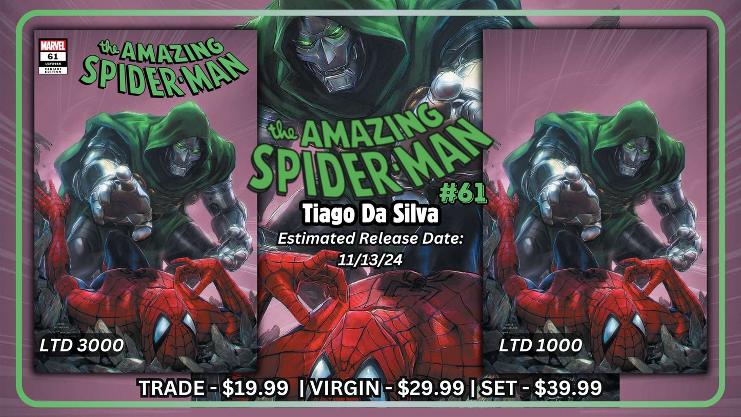 AMAZING SPIDER-MAN #61 WITH COVER ART BY TIAGO DA SILVA!!