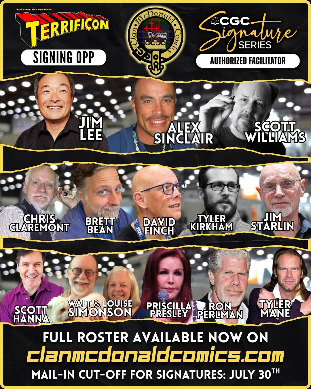 Terrificon Signing Opportunities