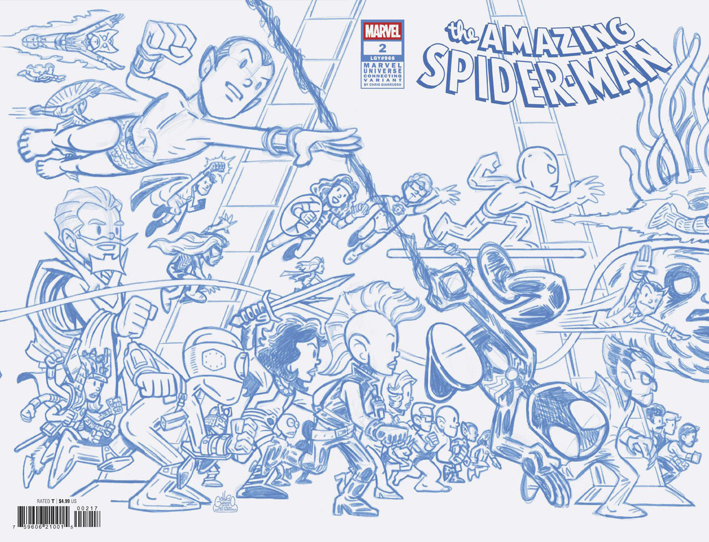 Amazing Spider-Man #2 1:50 Variant Edition Connect Line Sketch Variant