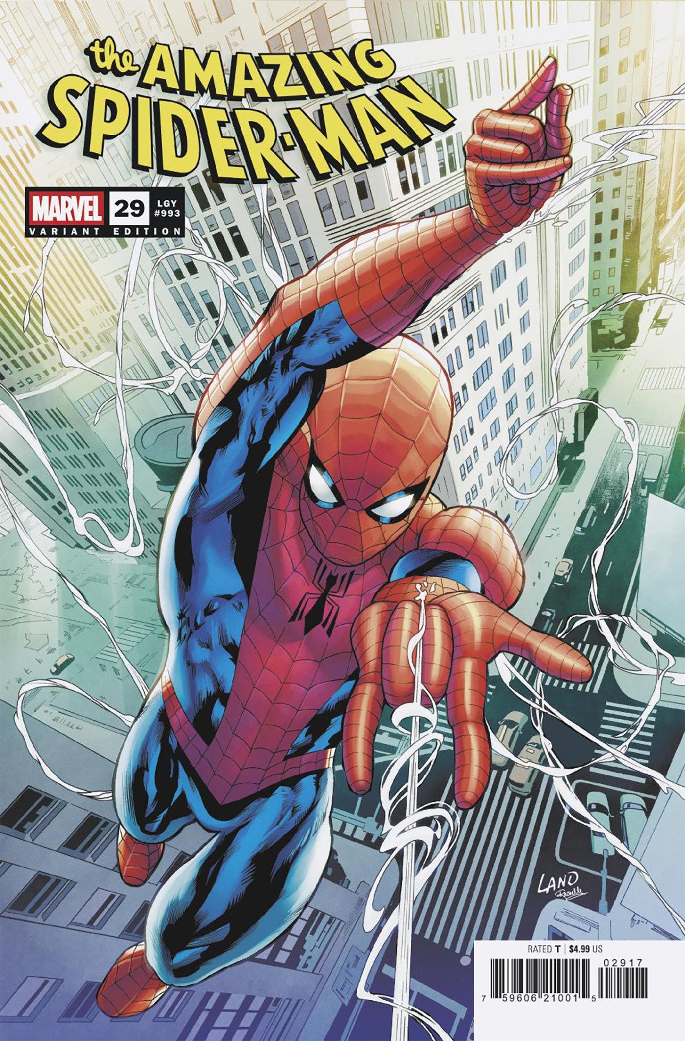 Amazing Spider-Man #29 1:25 Greg Land Variant