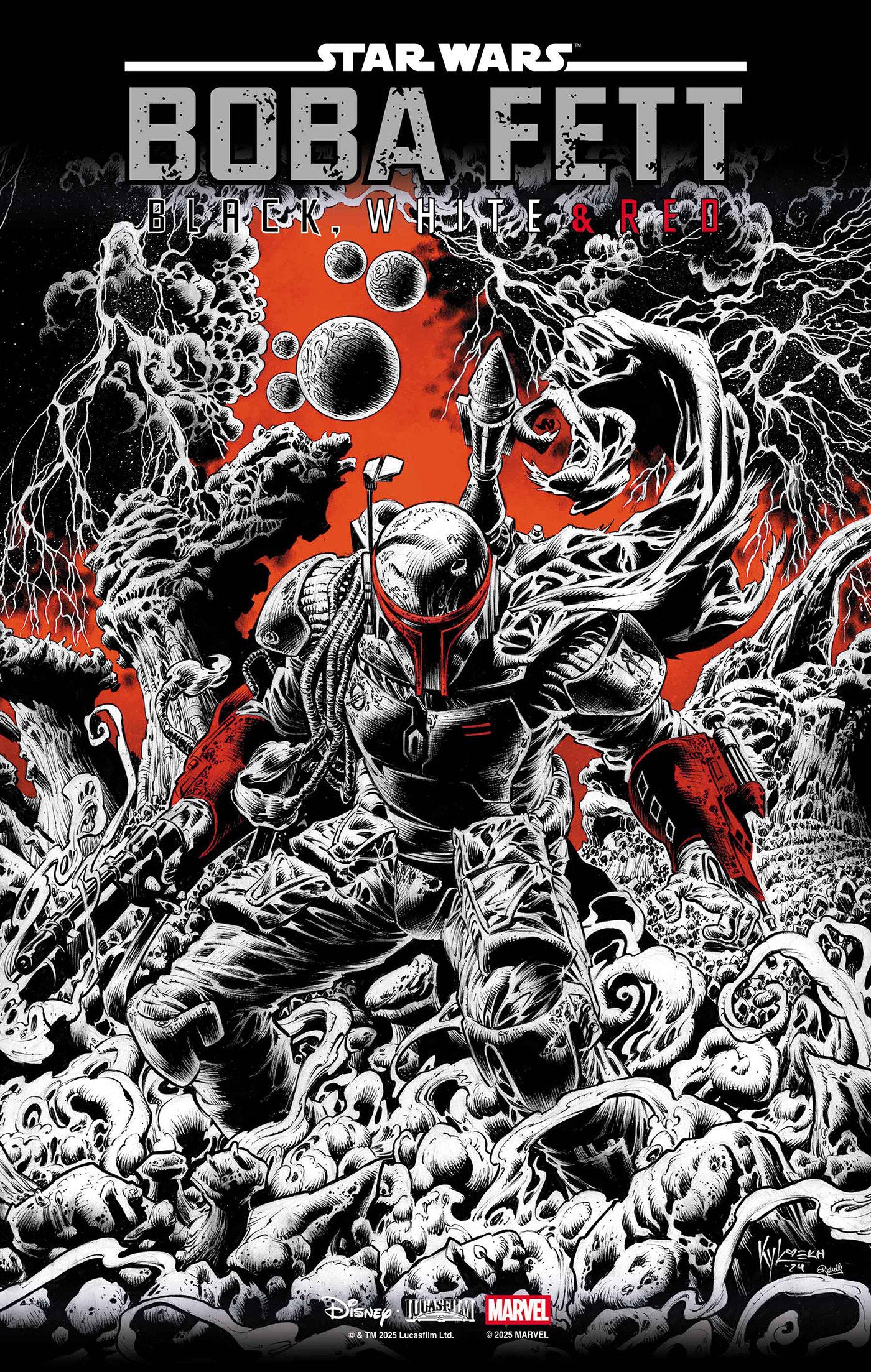 Star Wars: Boba Fett Black, White & Red #2 1:25 Kyle Hotz Variant