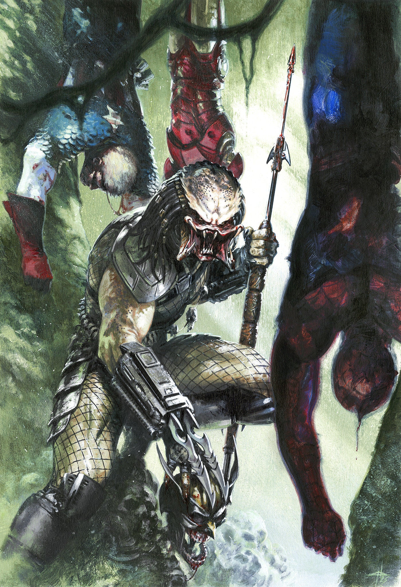 Predator Kills The Marvel Universe #1 Gabriele Dell'Otto Full Art Variant