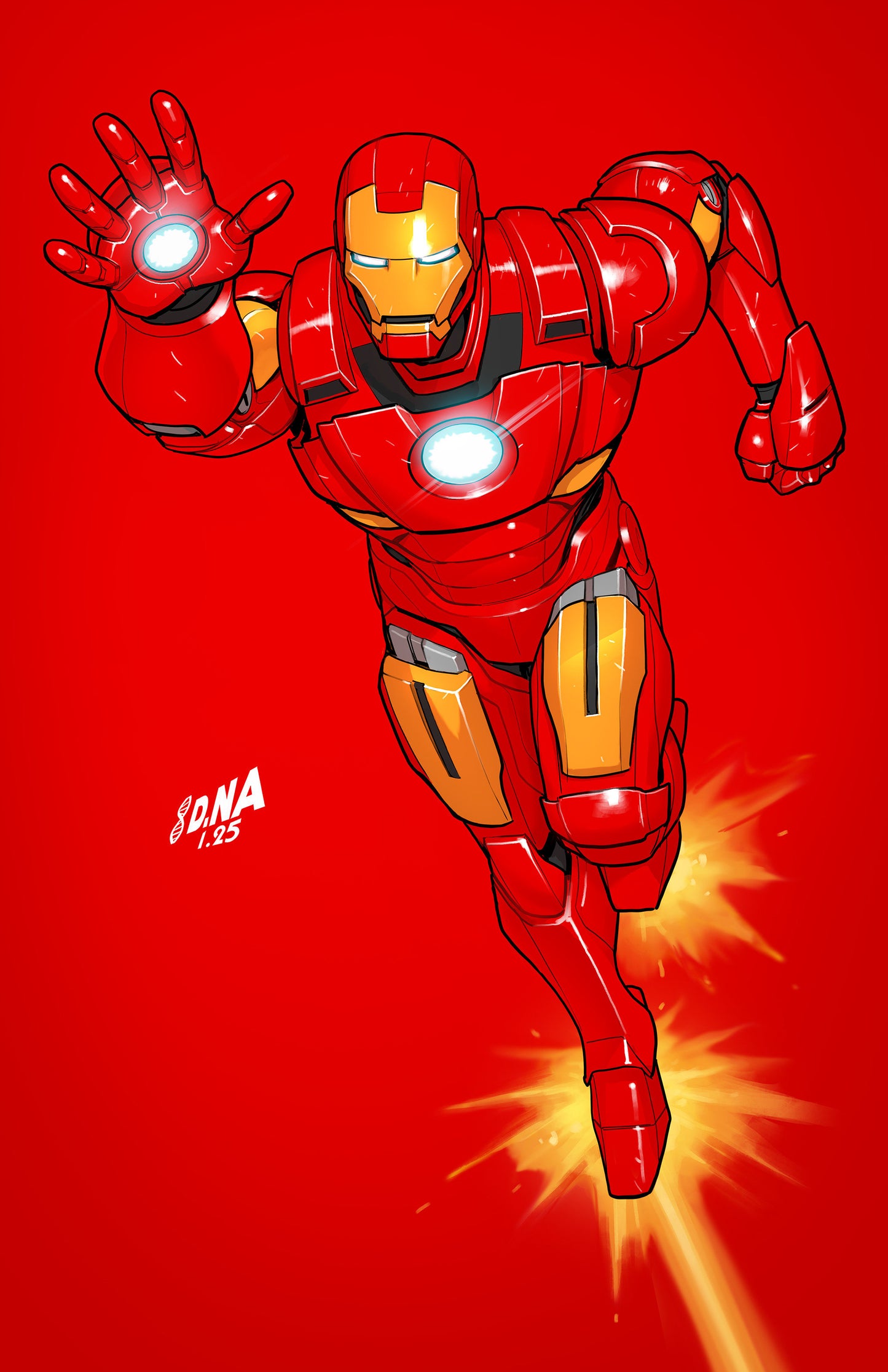 Iron Man #2 David Nakayama Color Block Red Full Art Variant (9.0 copy)