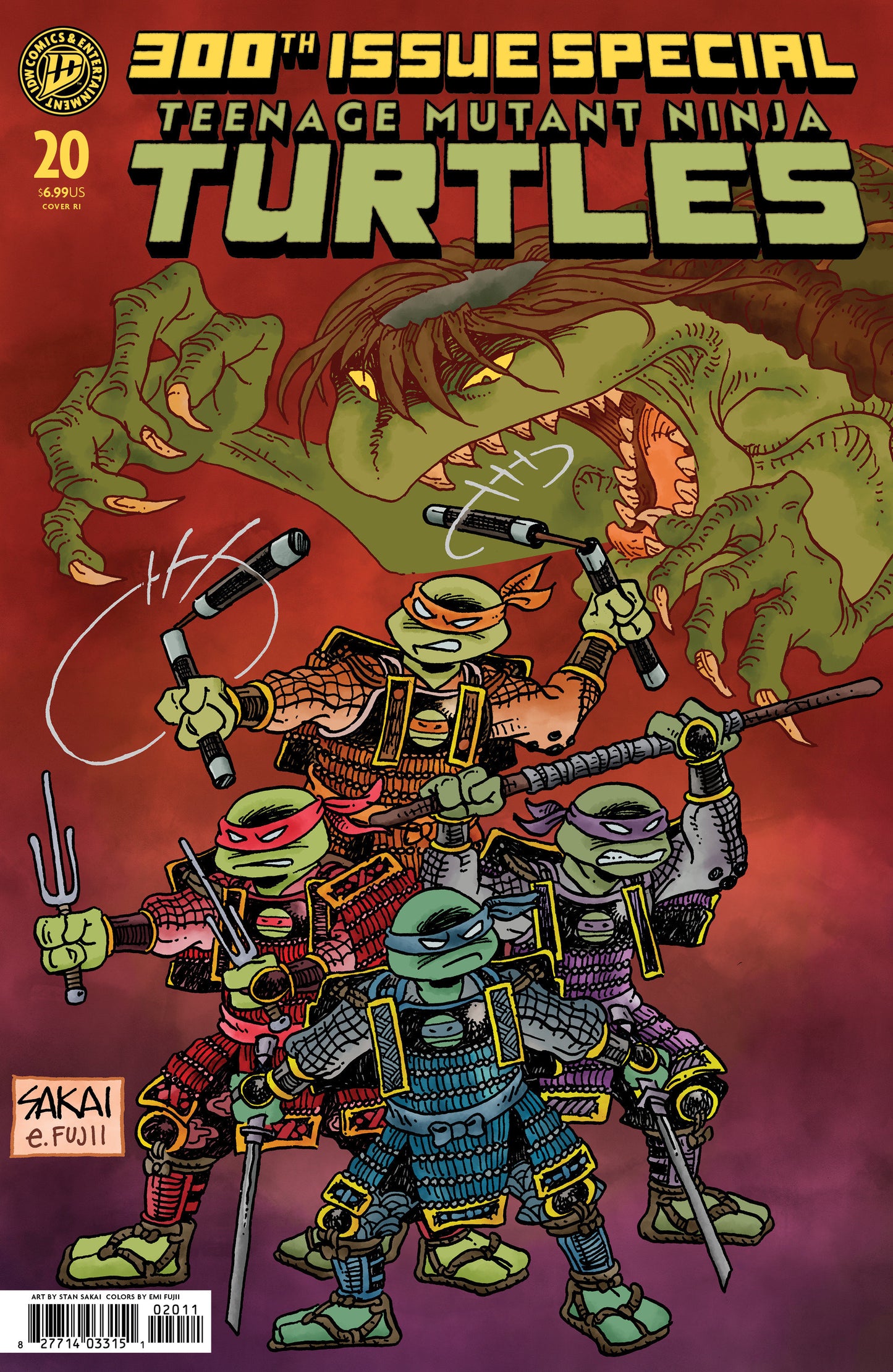 Teenage Mutant Ninja Turtles #20: 300th Issue Special 1:50 (Sakai)