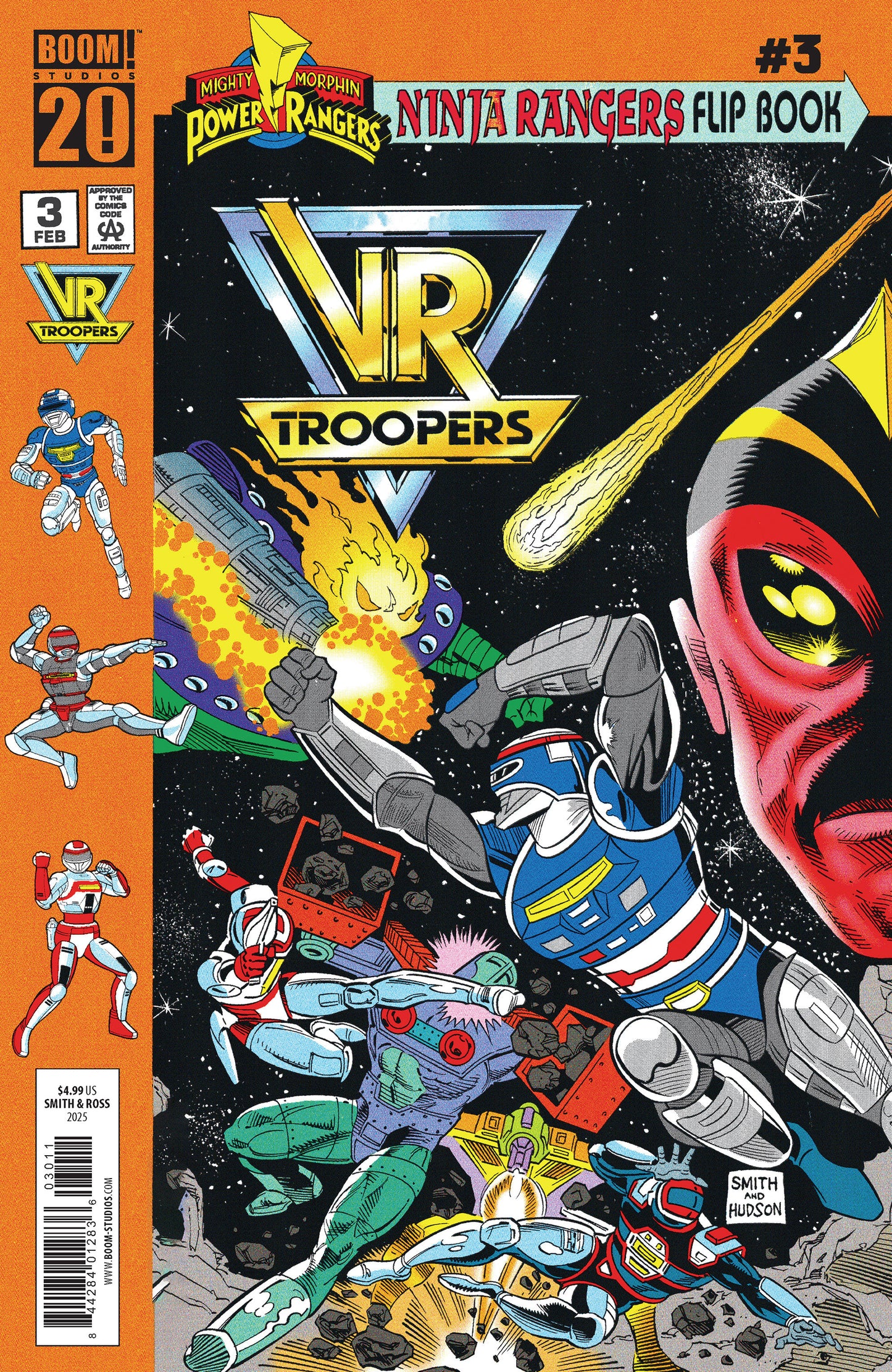 Vr Troopers/Power Rangers Flipbook Facsimile Edition #3 A Main (Dressed, Smith)