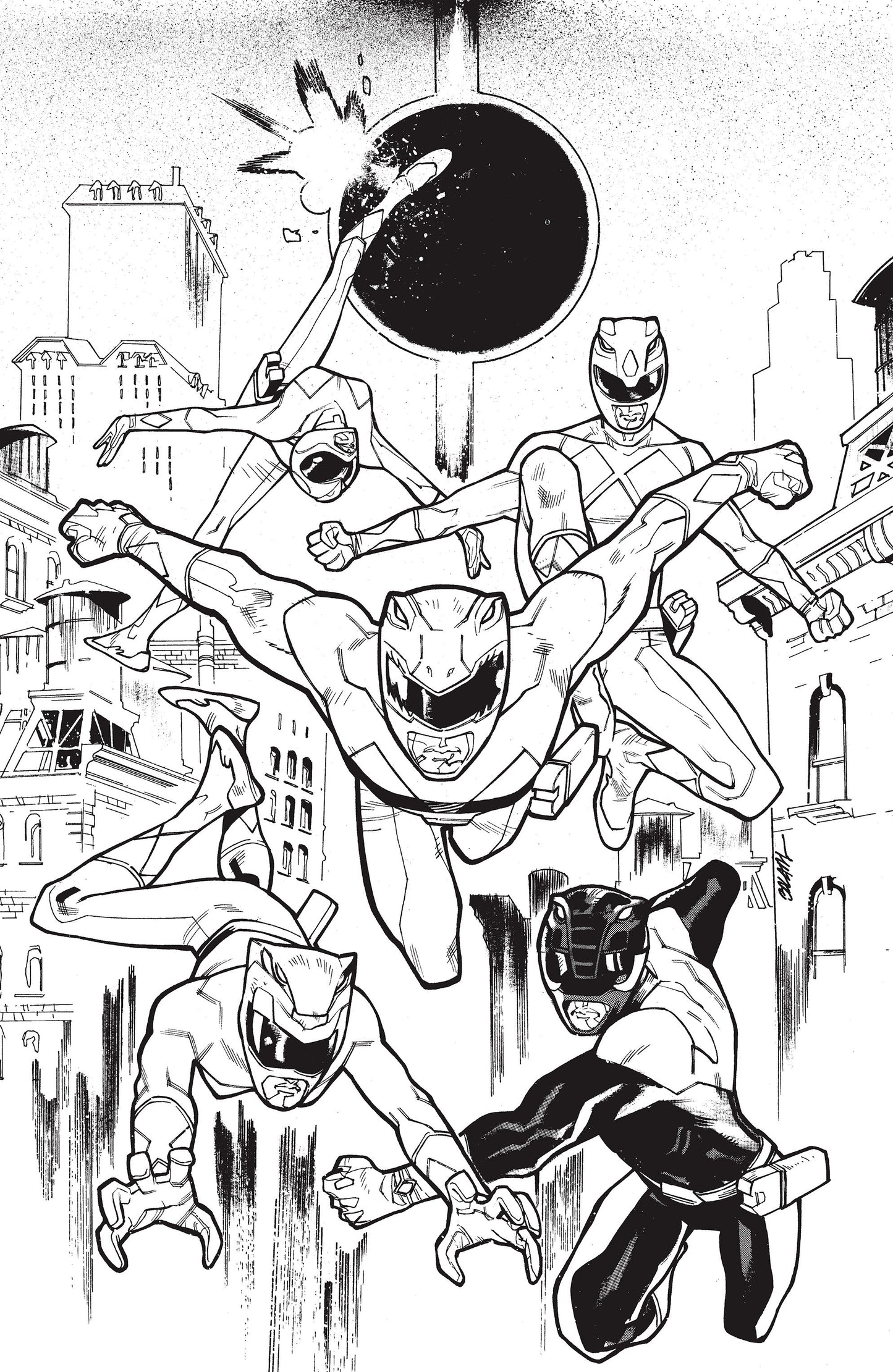 Mighty Morphin Power Rangers (2026) #2 H 1:25 Variant Edition (Full Art, Balám)
