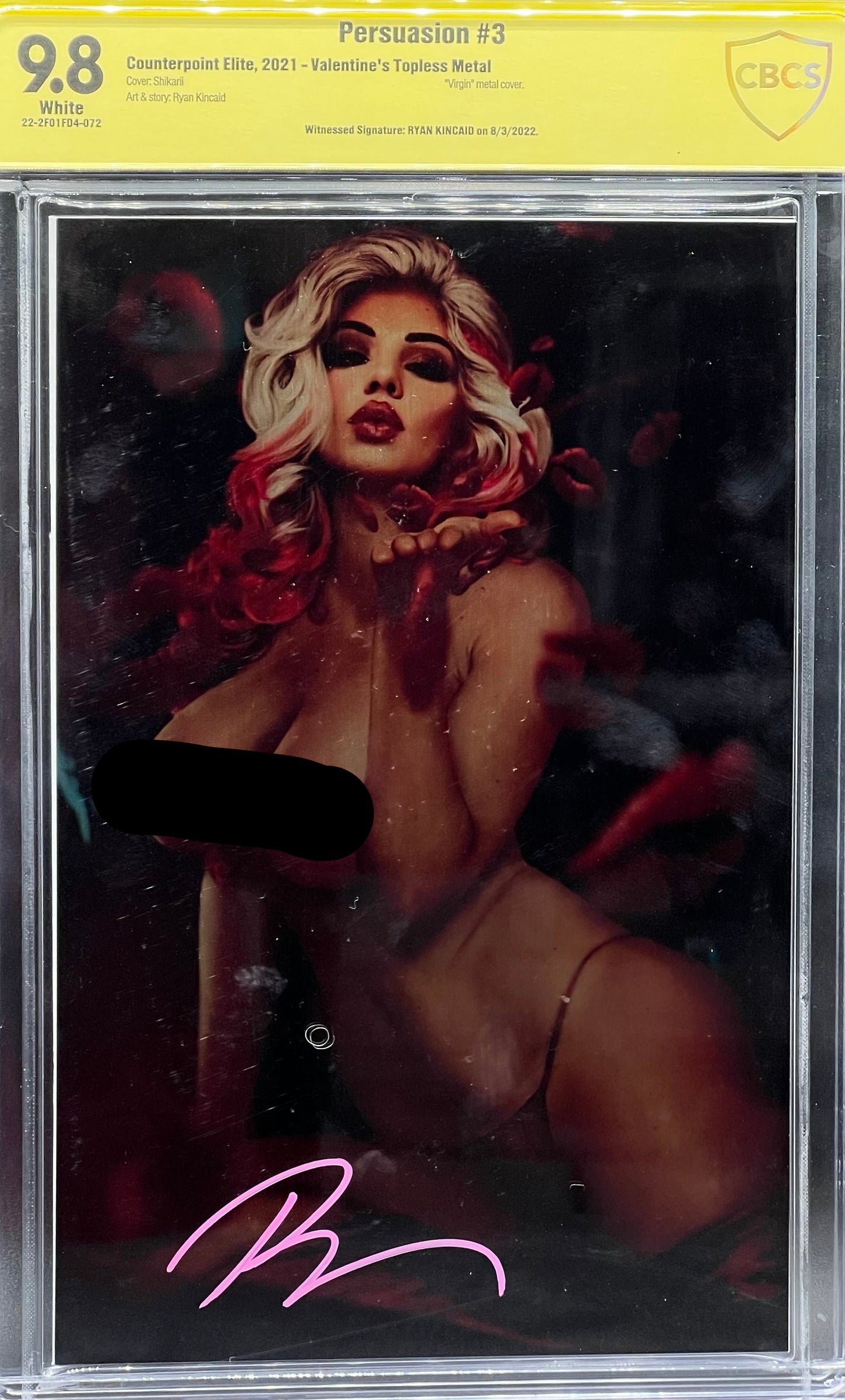 Persuasion #3 Valentine's Topless Metal CBCS 9.8 Yellow Label