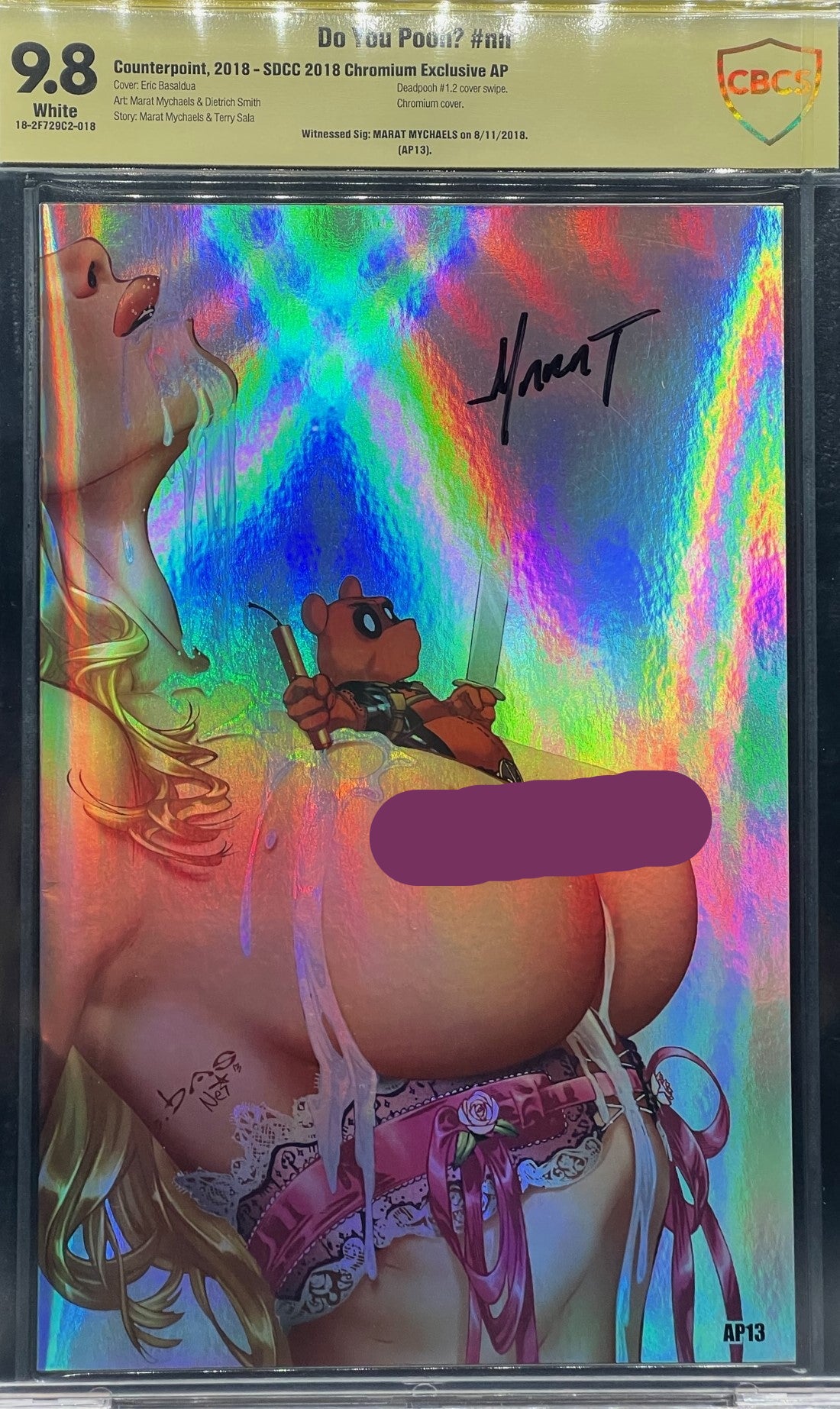 Do You Pooh? #nn SDCC 2018 Chromium Exclusive AP CBCS 9.8 Yellow Label Marat Mychaels